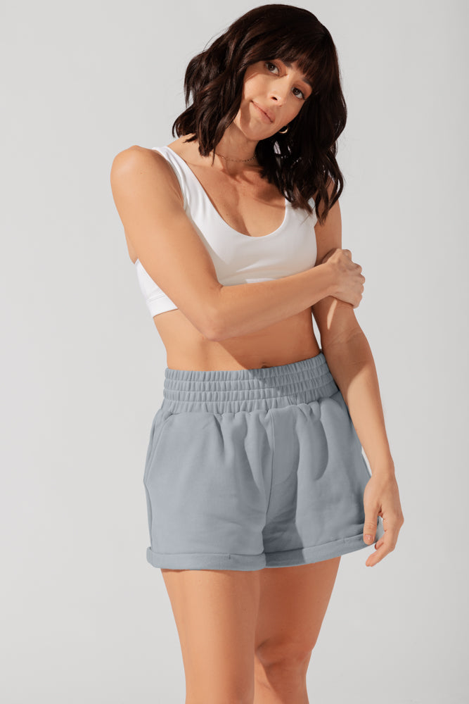 Ooey Gooey Lounge Shorts with Pockets- Bookworm Blue by POPFLEX®