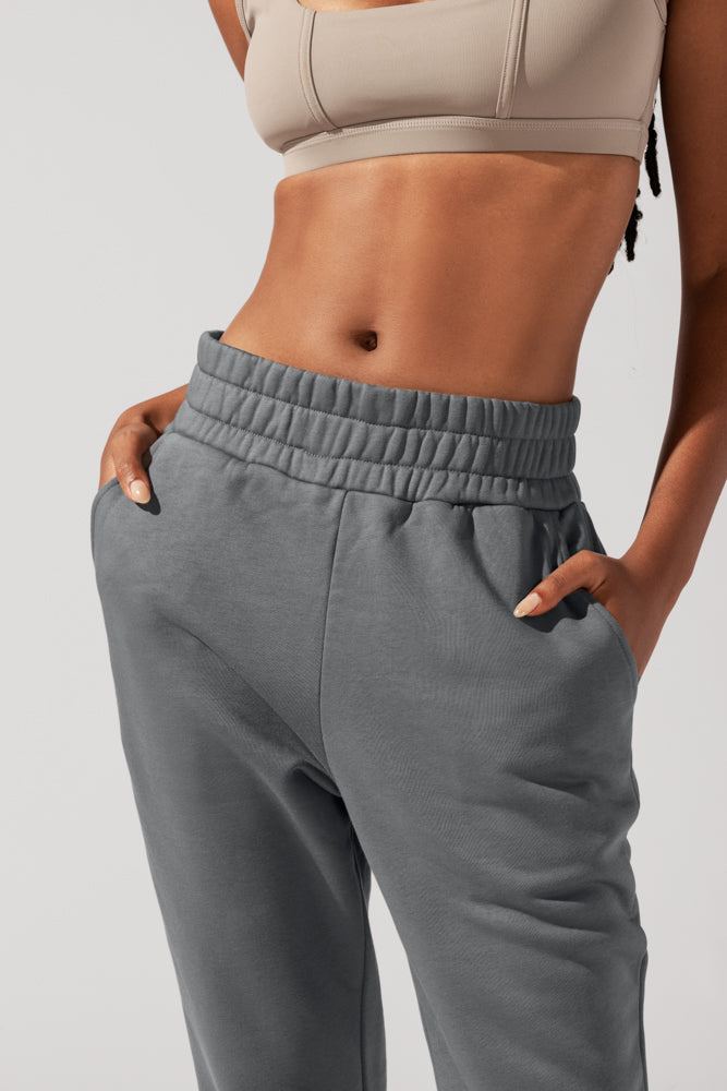 Cloud Rollover Sweatpant - Smoke by POPFLEX®