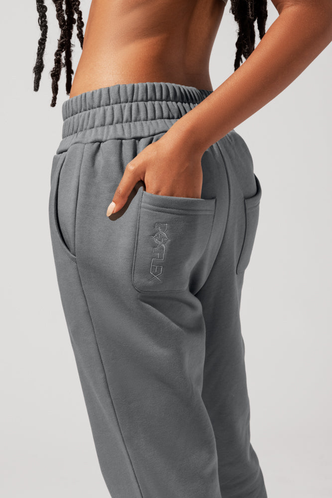 Cloud Rollover Sweatpant - Smoke by POPFLEX®