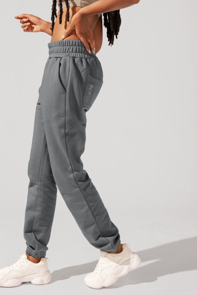 Cloud Rollover Sweatpant - Smoke by POPFLEX®