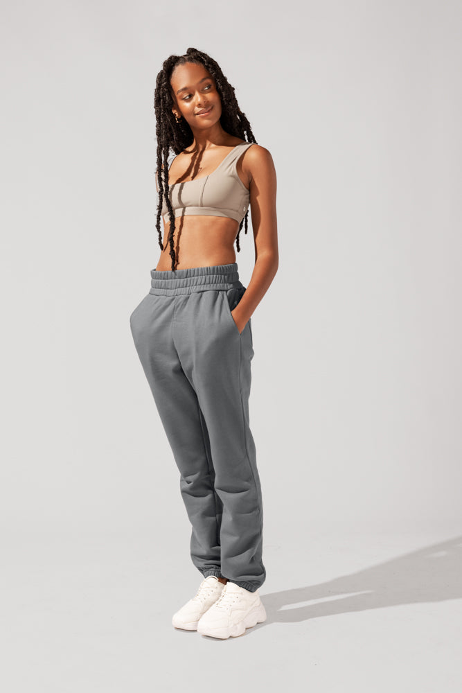 Cloud Rollover Sweatpant - Smoke by POPFLEX®