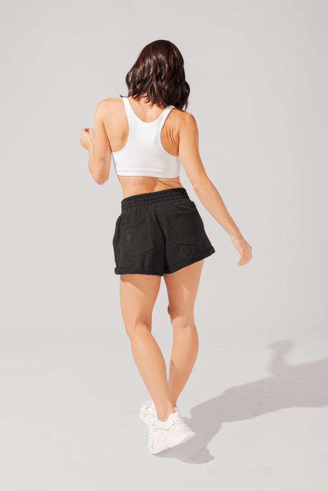 Ooey Gooey Lounge Shorts with Pockets- Black by POPFLEX®