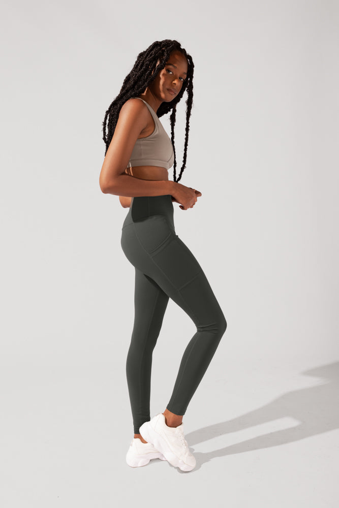 Supersculpt™ Leggings with Pockets (Soft Touch) - Forestwood by POPFLEX®