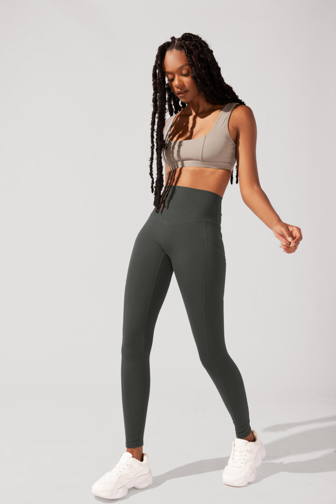 Supersculpt™ Leggings with Pockets (Soft Touch) - Forestwood by POPFLEX®