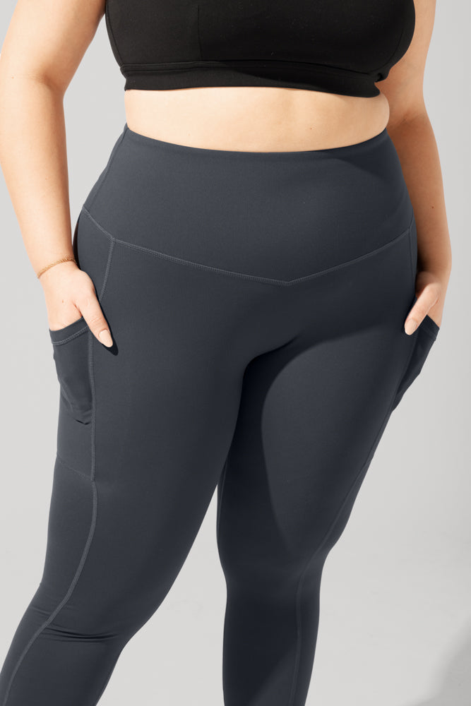 Supersculpt™ Leggings with Pockets (Soft Touch) - Smoky Grey by POPFLEX®