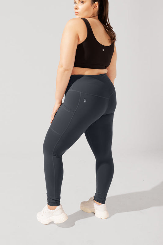 Supersculpt™ Leggings with Pockets (Soft Touch) - Smoky Grey by POPFLEX®