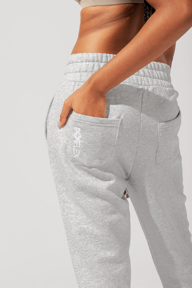 Cloud Rollover Sweatpant - Heather Grey by POPFLEX®