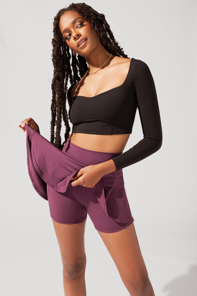 Twirl Skort - Plum by POPFLEX®