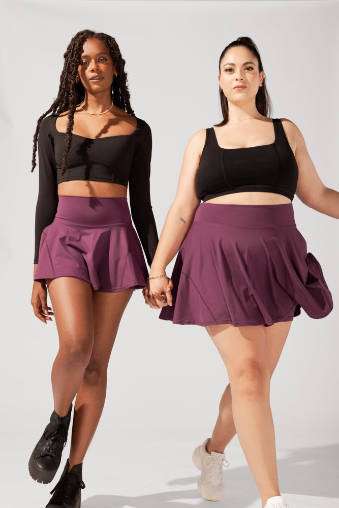 Twirl Skort - Plum by POPFLEX®