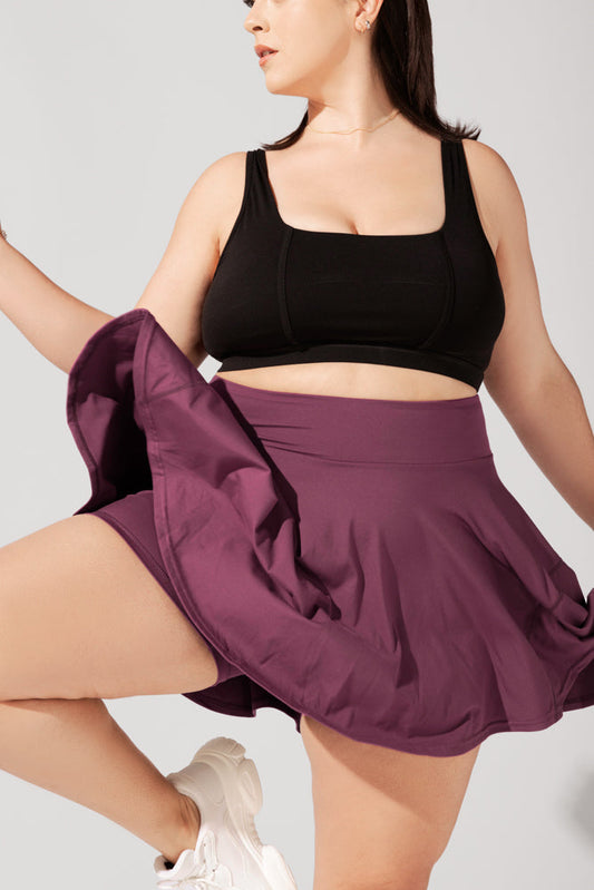 Twirl Skort - Plum by POPFLEX®