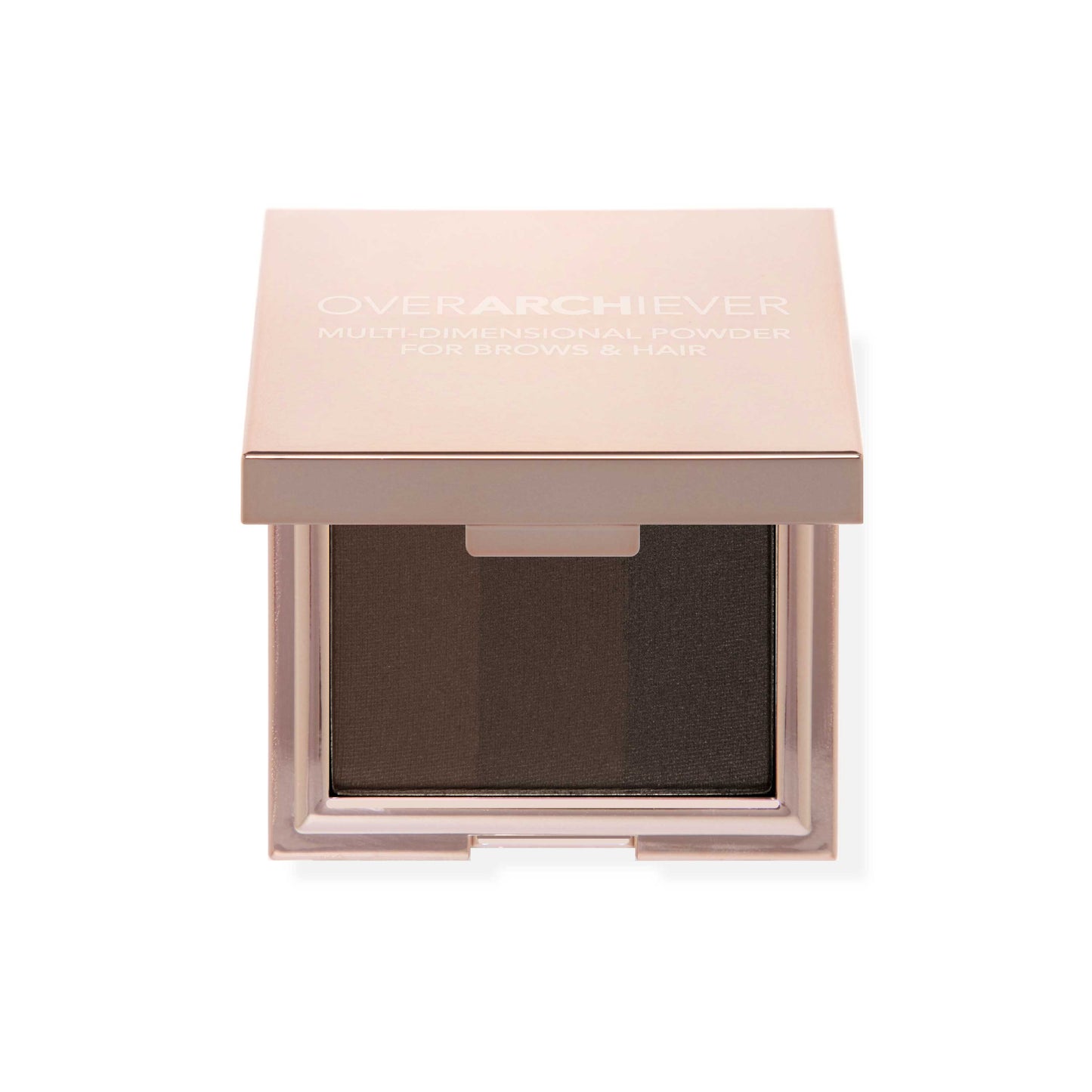 Dark Brown shade of brow powder - ombre shades for versatility.