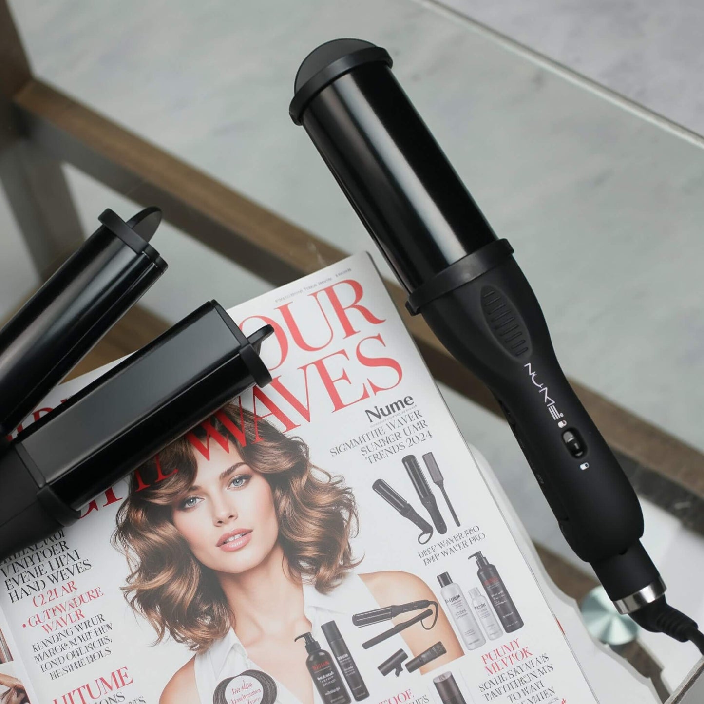 Pentacle 2-in-1 Tourmaline Curling Wand and Deep Waver