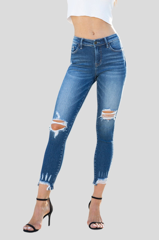 MID RISE SKINNY JEANS BYS2019 by Bayeas