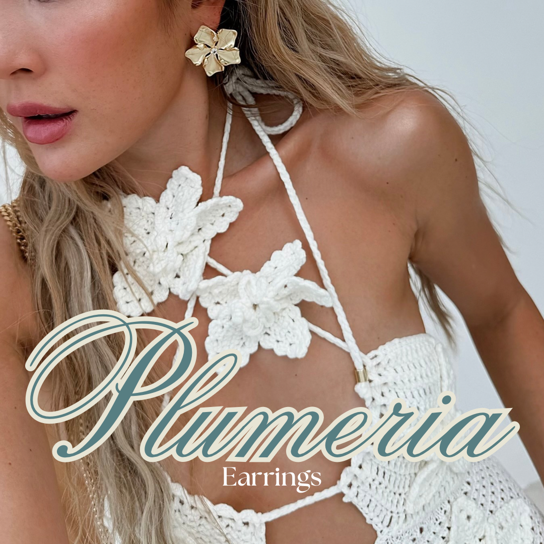 Plumeria Earrings by HEYMAEVE