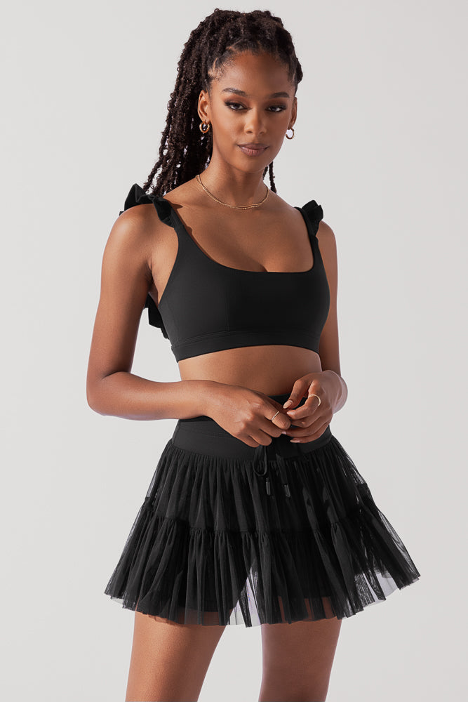 Romance Ruffle Bra - Black by POPFLEX®