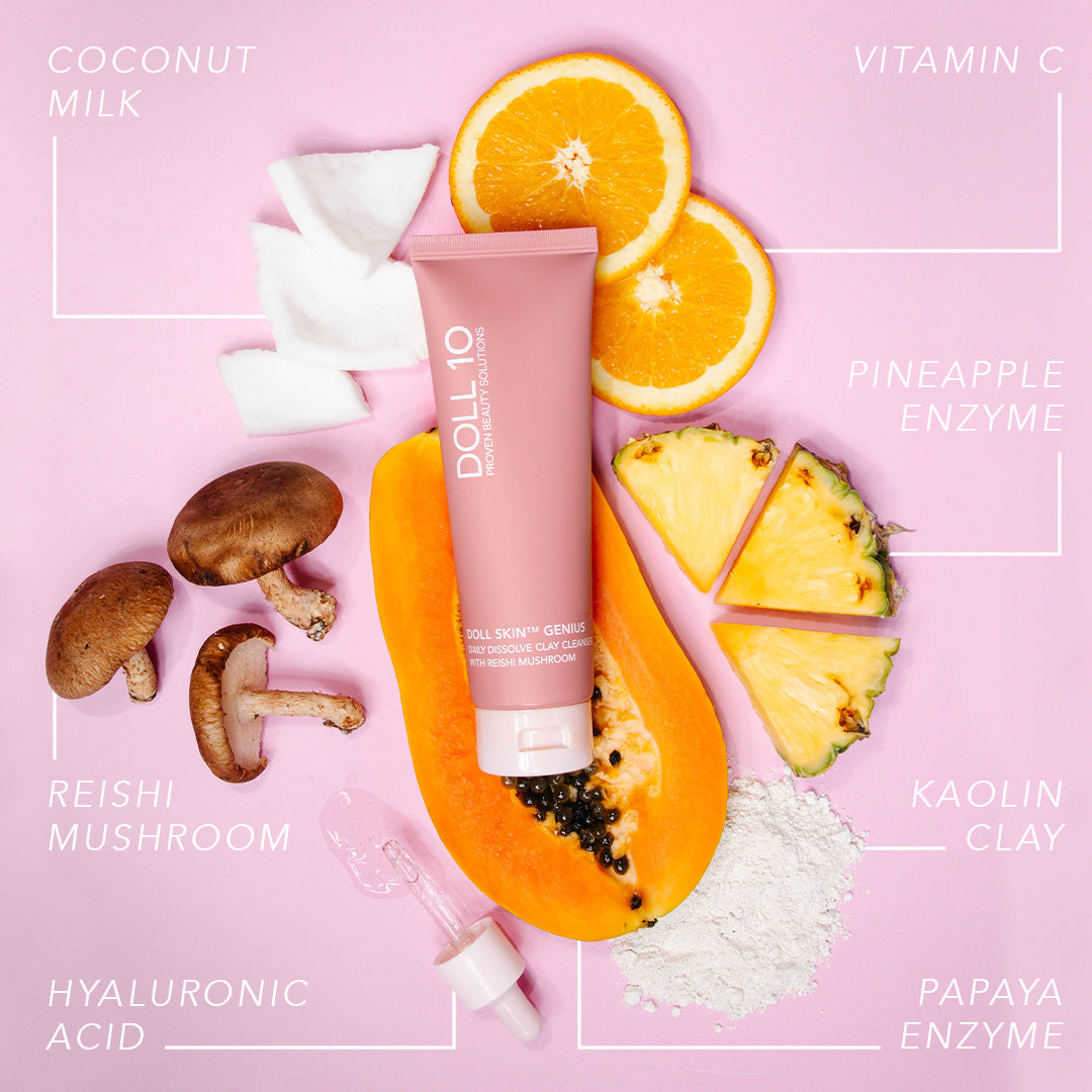 Daily Dissolve Enzyme Clay Cleanser with Reishi Mushroom by Doll 10 Beauty
