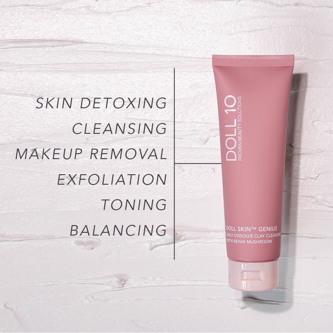 Daily Dissolve Enzyme Clay Cleanser with Reishi Mushroom by Doll 10 Beauty