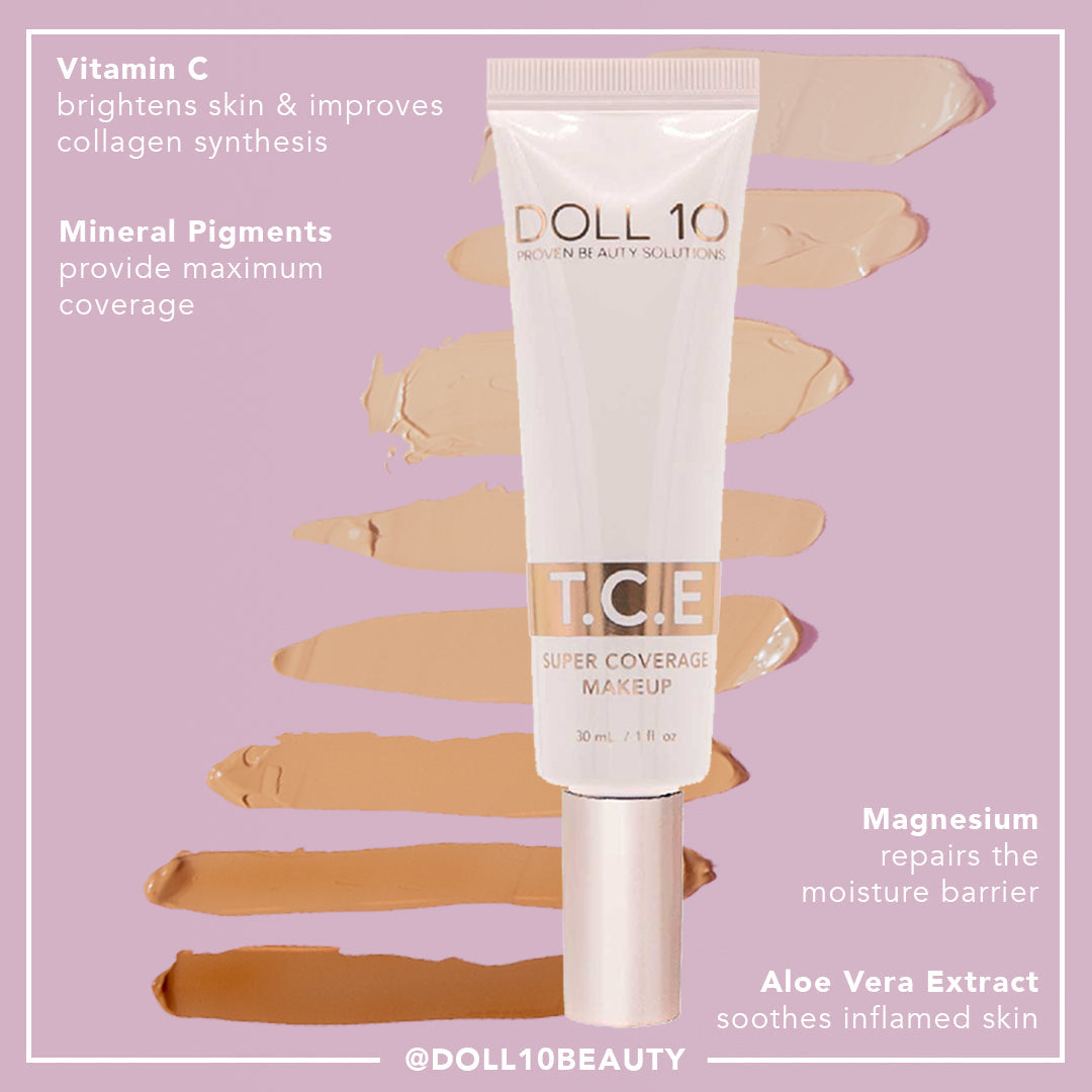T.C.E Supersize Super Coverage Serum Makeup by Doll 10 Beauty