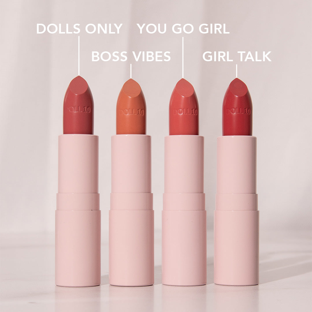 Your Best Kiss 4-Piece Lipstick Collection by Doll 10 Beauty