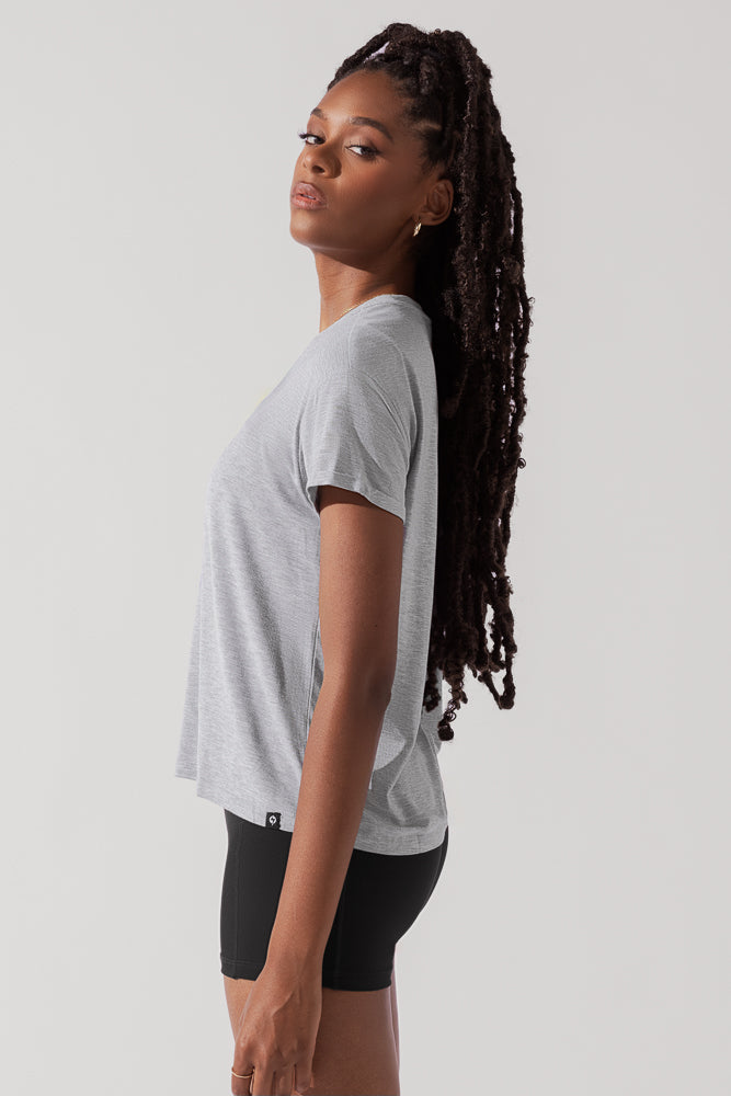 The Perfect Tee - Heather Grey by POPFLEX®