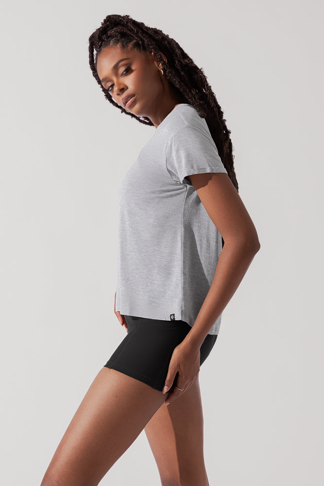 The Perfect Tee - Heather Grey by POPFLEX®