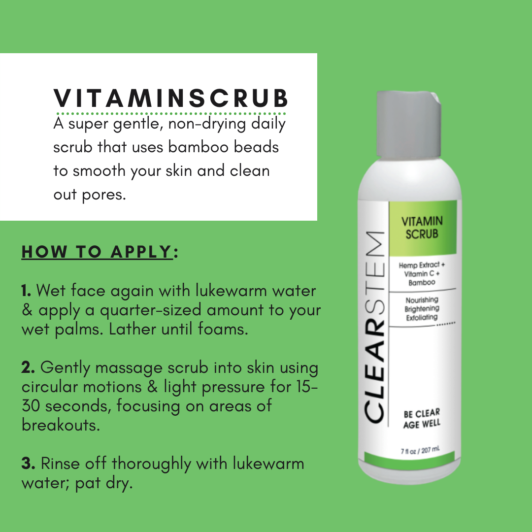 VITAMINSCRUB™ - Antioxidant-Infused Scrub Cleanser by CLEARSTEM Skincare