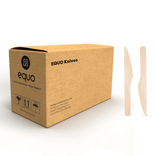 Wooden Knives (Wholesale/Bulk) - 1000 count by EQUO