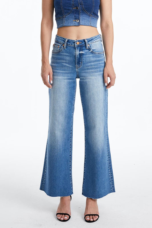 HIGH RISE WIDE LEG JEANS BYW8127 by Bayeas