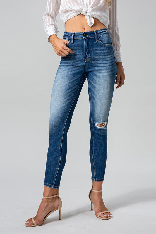 HIGH RISE SKINNY JEANS BYS2013M by Bayeas