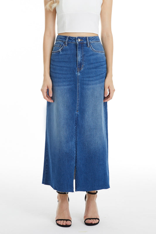 HIGH RISE DENIM SKIRTS BYK7022 SWEET by Bayeas