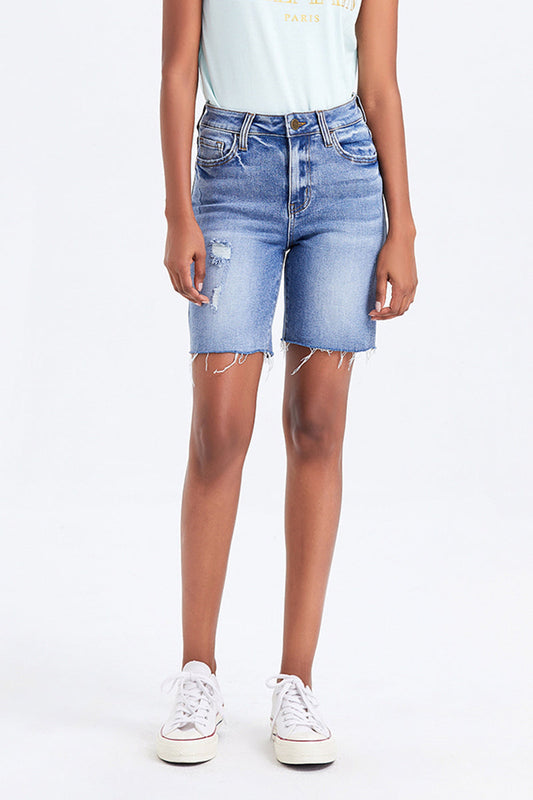 MID RISE DENIM SHORTS BYH6013 by Bayeas