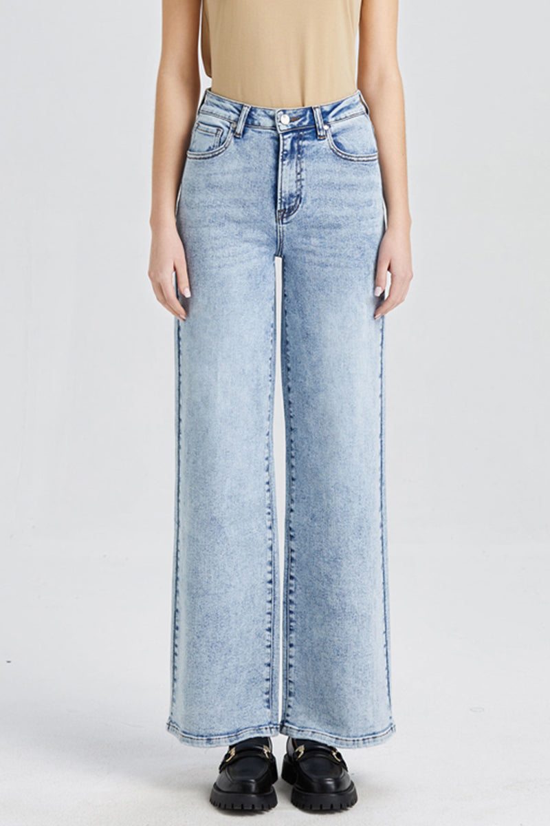 HIGH RISE WIDE LEG JEANS BYW8007 by Bayeas