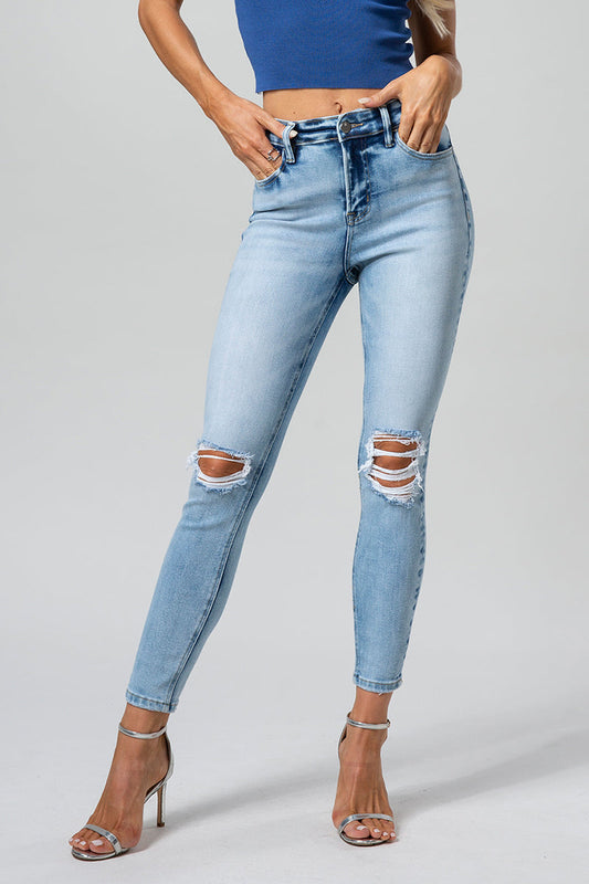 HIGH RISE SKINNY JEANS BYS2020 by Bayeas