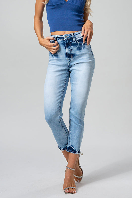 HIGH RISE MOM JEANS BYM3008 by Bayeas