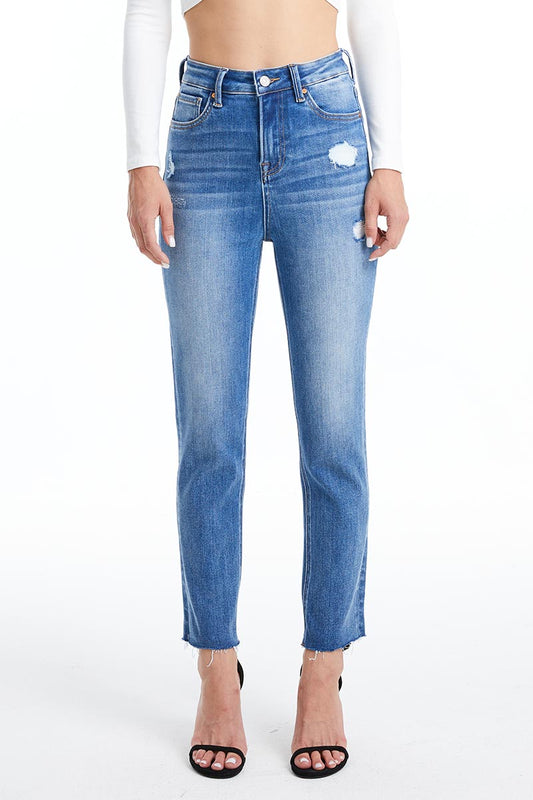 HIGH RISE SKINNY JEANS BYS2120 by Bayeas