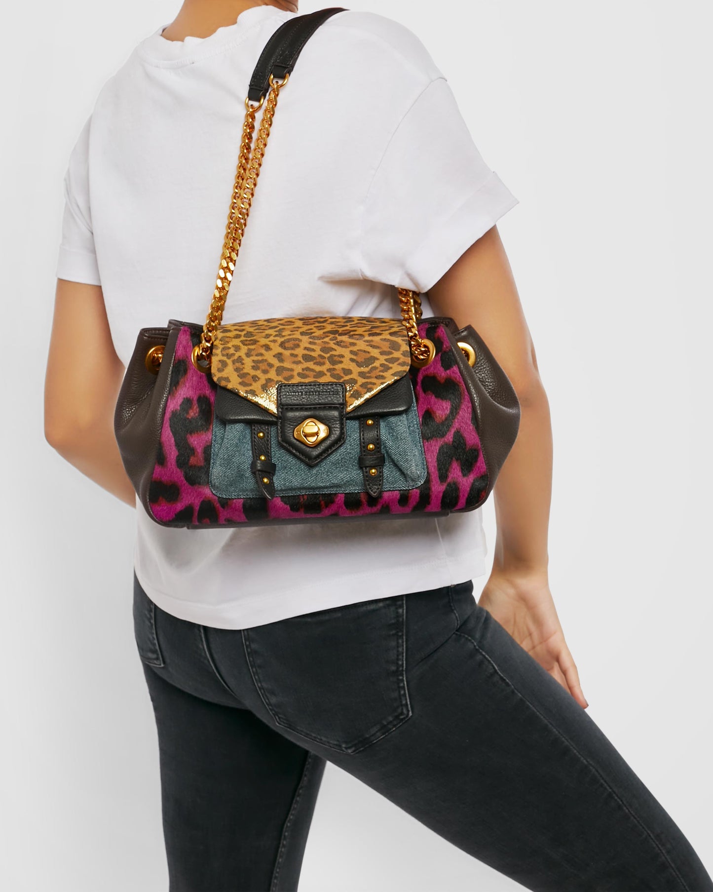 Chain Reaction Novelty Satchel by Aimee Kestenberg