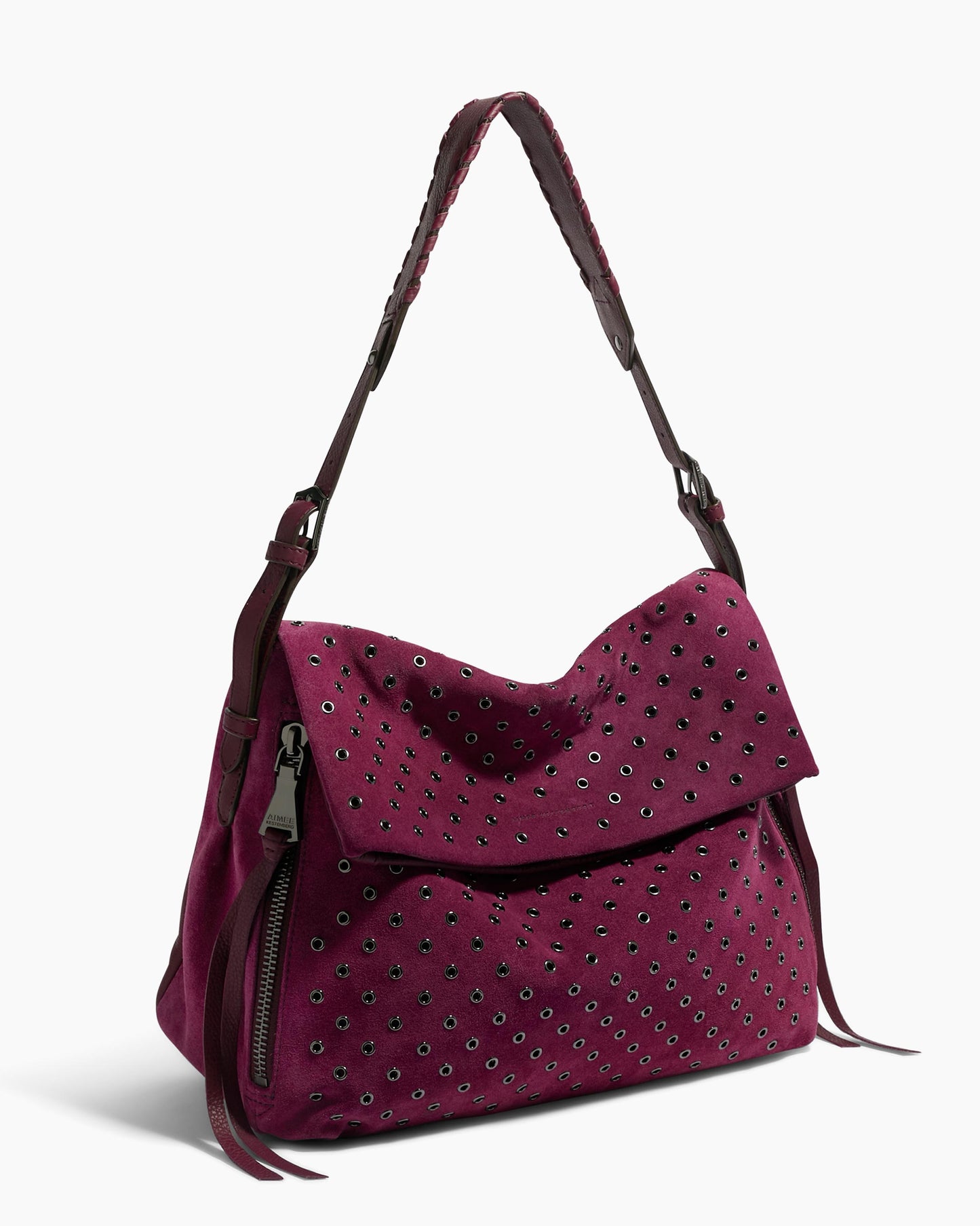 Bali Novelty Double Entry Hobo in Luxury Suede by Aimee Kestenberg