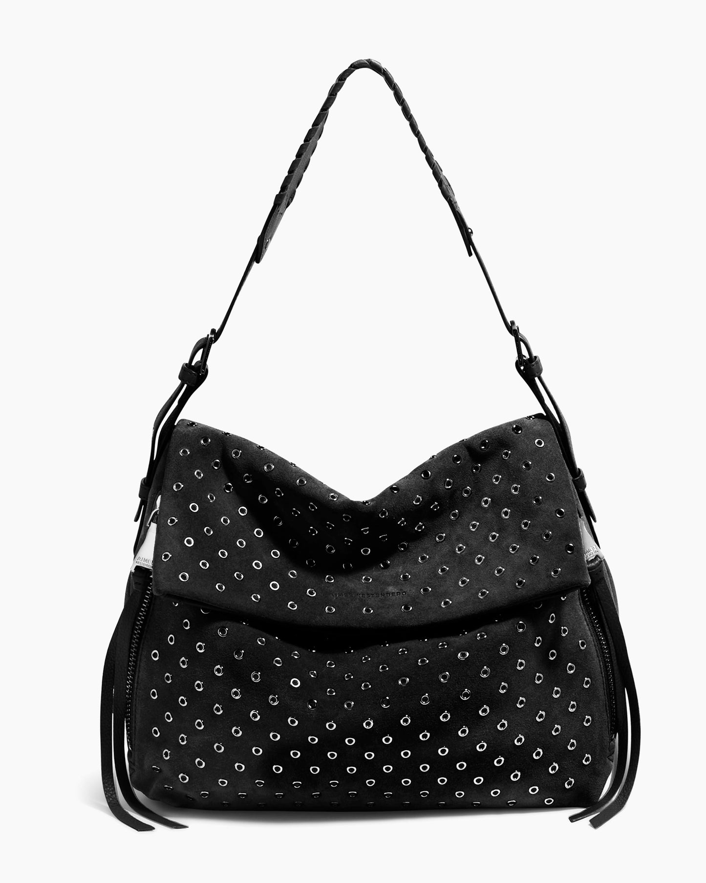 Bali Novelty Double Entry Hobo in Luxury Suede by Aimee Kestenberg