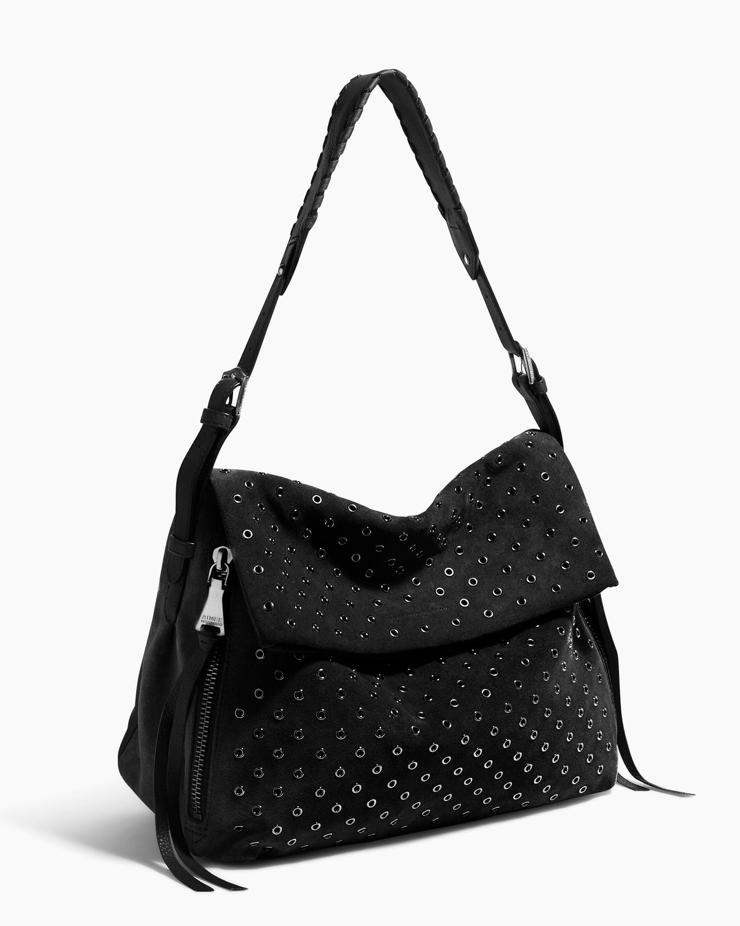 Bali Novelty Double Entry Hobo in Luxury Suede by Aimee Kestenberg