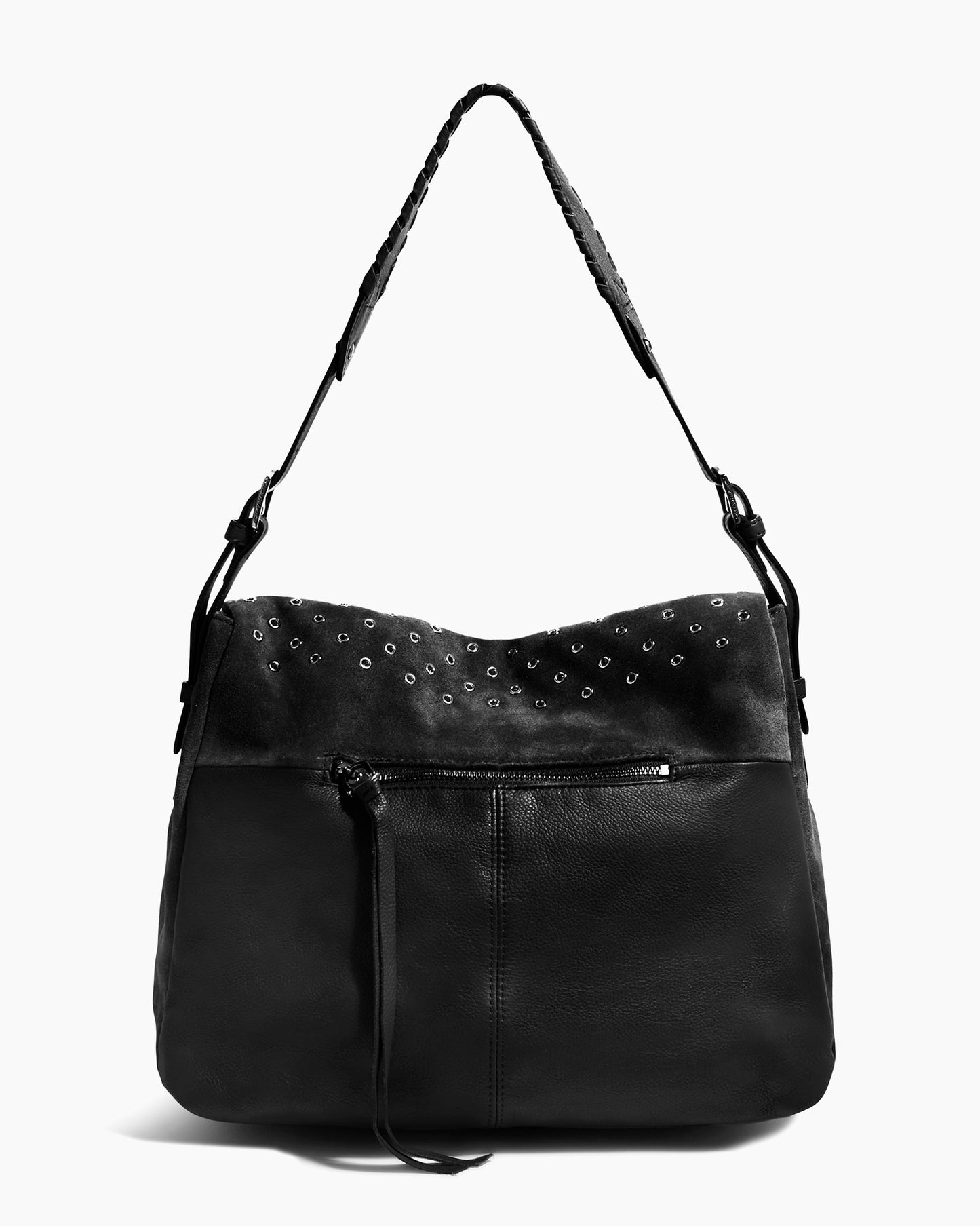 Bali Novelty Double Entry Hobo in Luxury Suede by Aimee Kestenberg