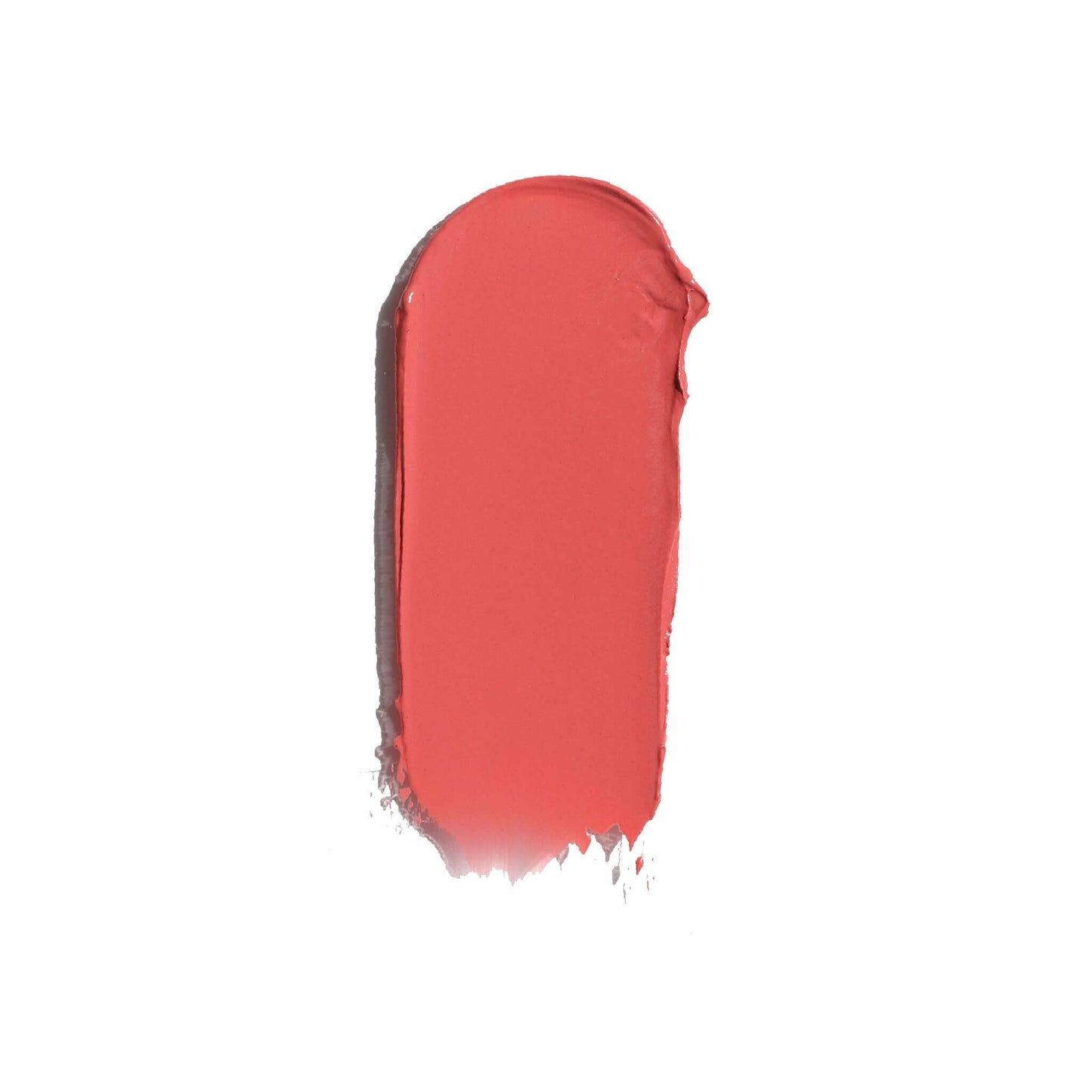 Swatch of Candy Paint Cheek + Lip Tint in vibrant red shade demonstrating the buildable and blendable cream texture for a dewy finish on skin.