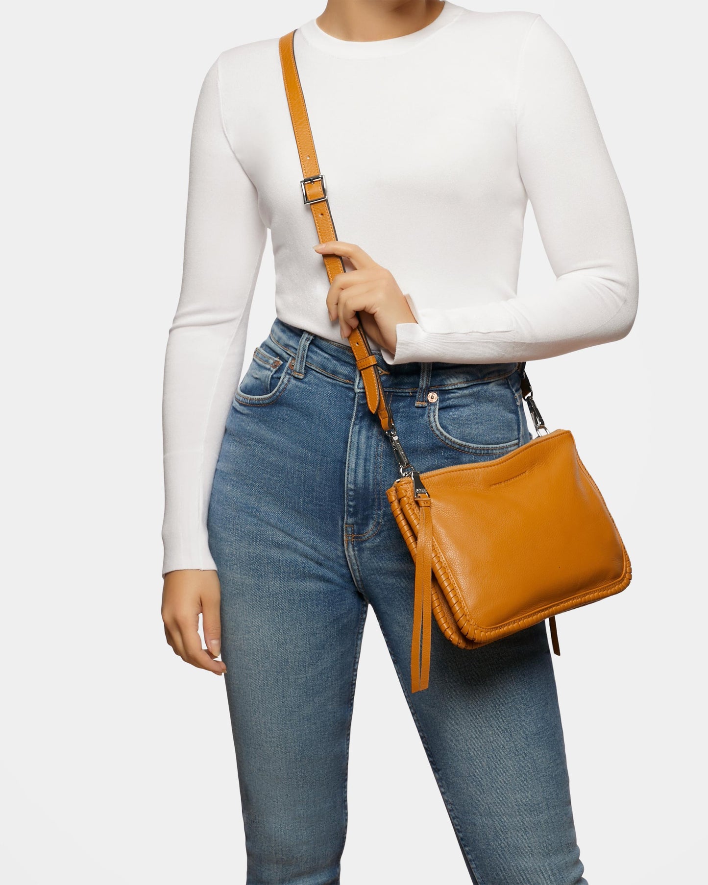 Famous Double Top Zip Crossbody by Aimee Kestenberg