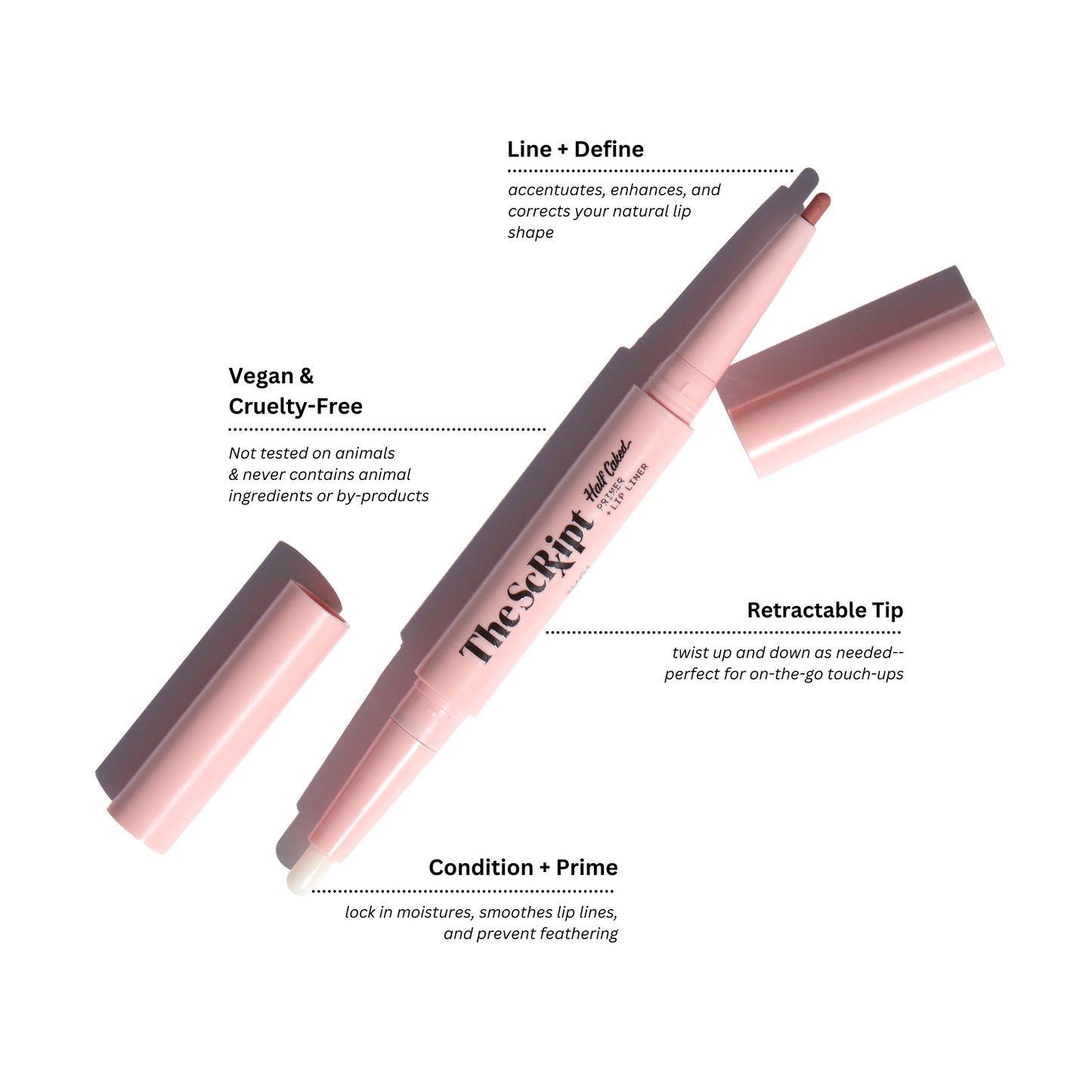 The Script Primer + Lip Liner by Half Caked