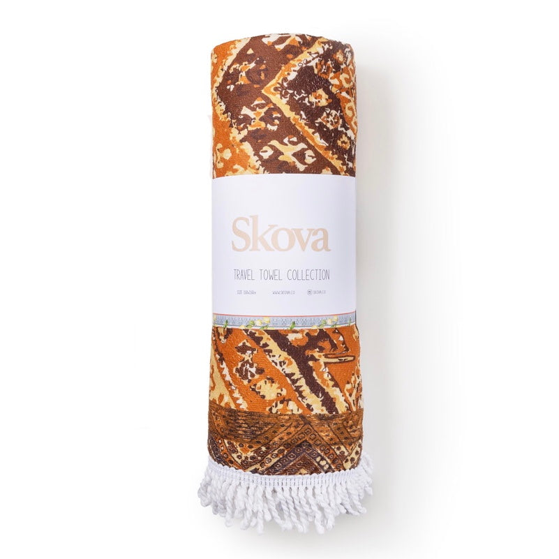 Turkish Blanket Towel Amber by SKOVA