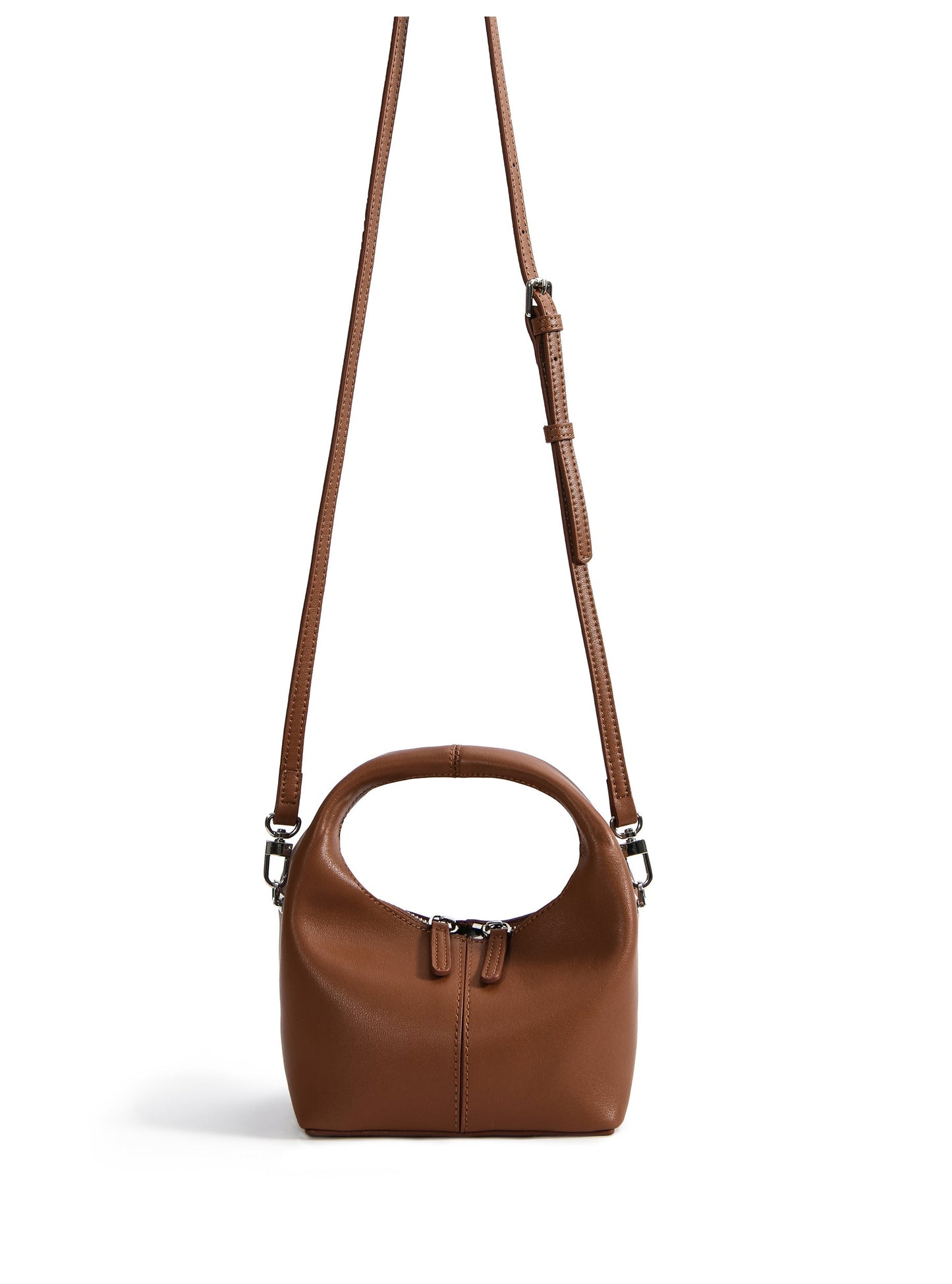 Rebecca Small Cutie Leather Bag, Caramel by Bob Oré