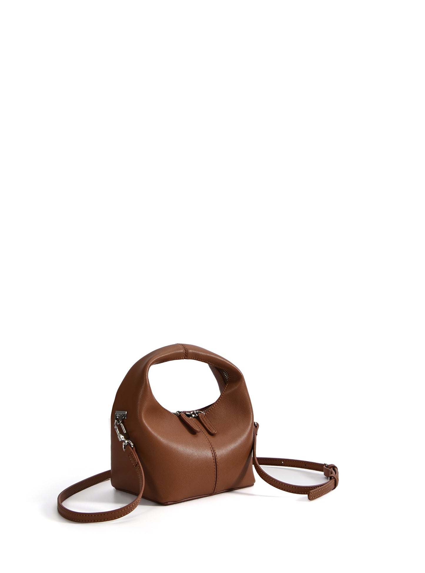 Rebecca Small Cutie Leather Bag, Caramel by Bob Oré