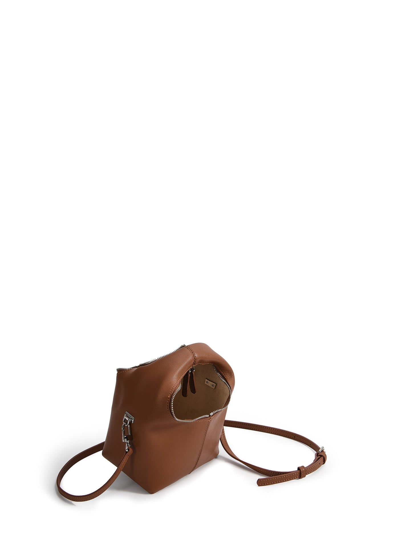 Rebecca Small Cutie Leather Bag, Caramel by Bob Oré