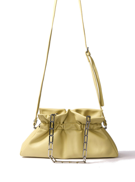 Mila Bag in Smooth Leather, Yellow by Bob Oré