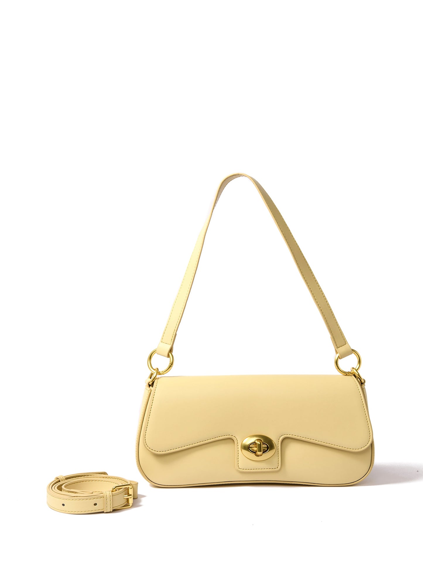 Jacqueline Leather Bag, Yellow by Bob Oré
