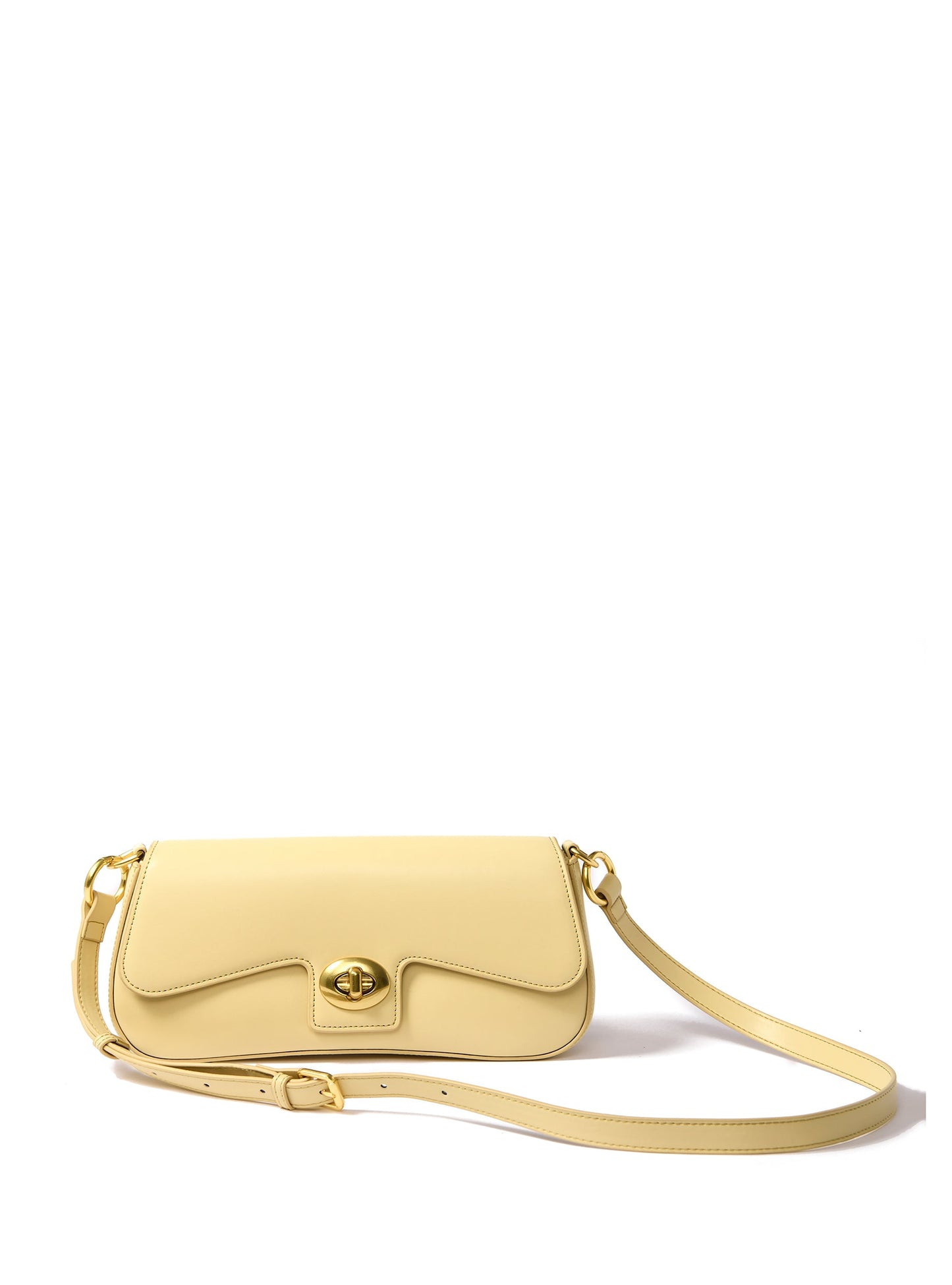Jacqueline Leather Bag, Yellow by Bob Oré